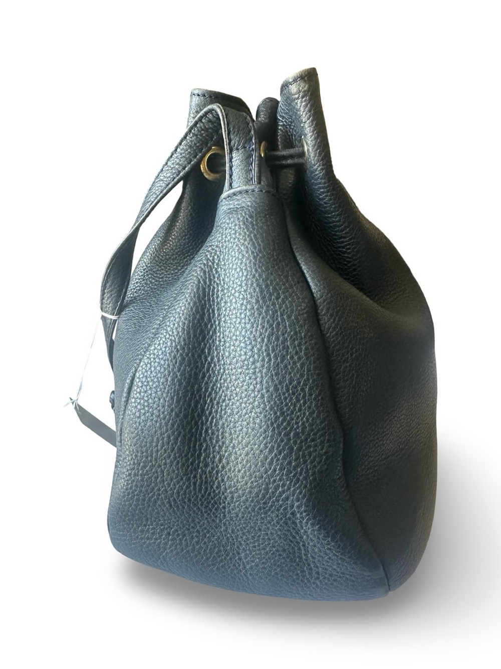 Longchamp Black Pebbled Leather Drawstring Bucket Bag – Gently Used - Picture 8 of 12